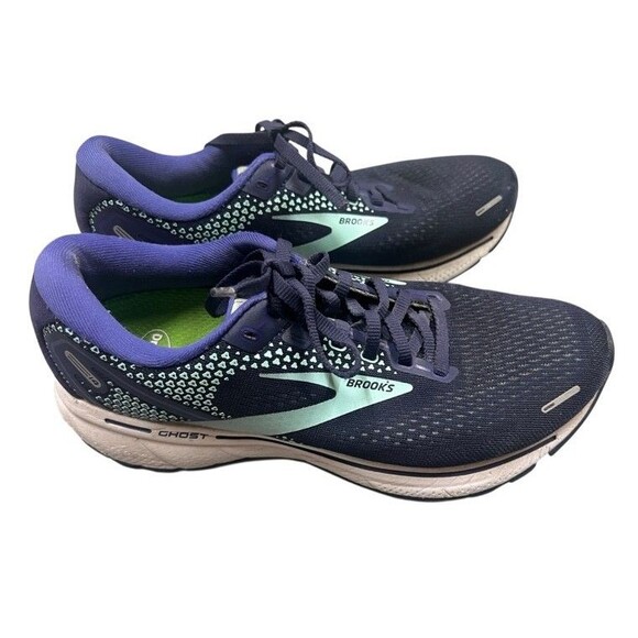 Brooks Ghost 14 Peacoat Yucca Navy Running Shoes Women's Size 9 Wide 1203561D446 - Picture 6 of 11